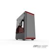 Phanteks Eclipse P300 Mid Tower Tempered Glass Black/ Red
