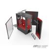 Phanteks Eclipse P300 Mid Tower Tempered Glass Black/ Red