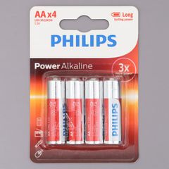  Pin AA 4 viên Alkaline Philips LR6P4B 