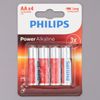 Pin AA 4 viên Alkaline Philips LR6P4B