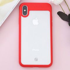  Ốp lưng iPhone X Nhựa dẻo viền cứng Pure III Đỏ 