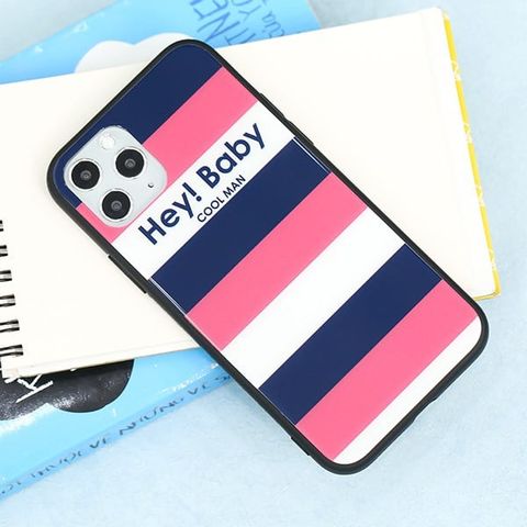 Ốp lưng iPhone 11 Pro Nhựa cứng viền dẻo COSANO SRM447 Sọc đỏ đen