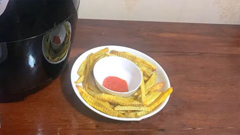 2 cách làm khoai lang chiên bằng nồi chiên không dầu giòn rụm ăn là ghiền