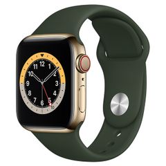  Apple Watch S6 LTE 40mm viền thép dây cao su 