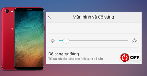 3 bước tắt tự động điều chỉnh độ sáng khi chơi game trên OPPO F5