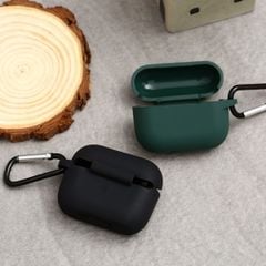 Túi đựng AirPods Pro silicone kèm móc JM AP02 Đen 