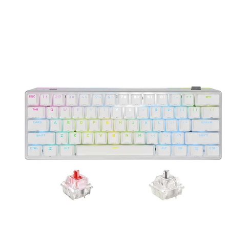 Bàn phím Corsair K70 PRO MINI WIRELESS RGB MX Red - White