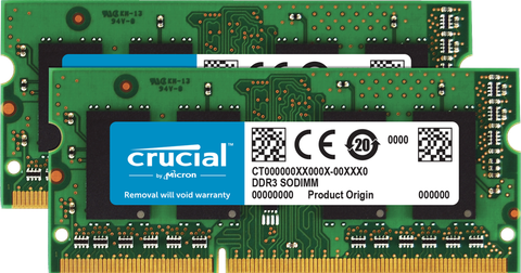 Crucial 8Gb Kit (2 X 4Gb) Ddr3L-1600 Sodimm Memory For Mac