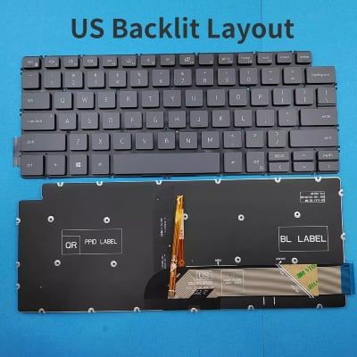 Bàn phím laptop Dell Inspiron 13 7000 2-in-1 7390 7391 P113G - Zin LED