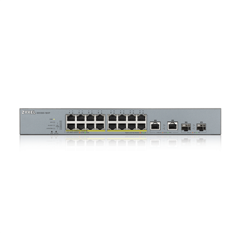 Smart Managed Gigabit Switch Poe 16 Port Zyxel Gs1350-18hp