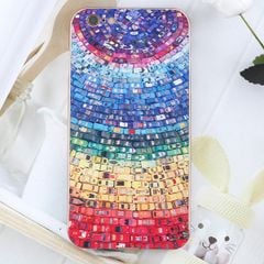  Ốp lưng iPhone 6-6S Plus Viền nhôm lưng in hình COSANO SR161117 Chuỗi Vàng Đỏ 