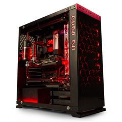  In-win 805 Red/black Type C – Aluminium & Tempered Glass Case 