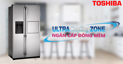 Ngăn cấp đông mềm Ultra Cooling Zone trên tủ lạnh Toshiba là gì?