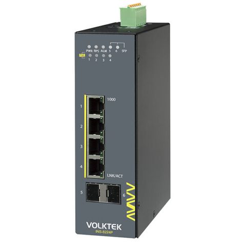 Gigabit Switch Volktek 4 Cổng Poe Ins-8224p