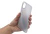 Ốp lưng iPhone X Nhựa dẻo Fibrin JM Bạc