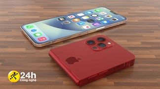 Concept iPhone Flip tiếp tục xuất hiện: Viền màn hình gập siêu mỏng, khung bằng thép sang trọng và nổi bật với màu đỏ