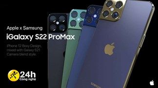 Mời bạn chiêm ngưỡng bản concept iGalaxy S22 Pro Max, siêu phẩm 'song kiếm hợp bích' giữa Apple và Samsung