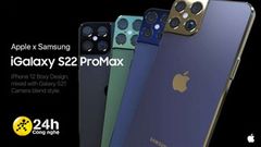  Mời bạn chiêm ngưỡng bản concept iGalaxy S22 Pro Max, siêu phẩm 'song kiếm hợp bích' giữa Apple và Samsung 