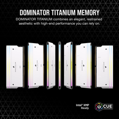  RAM Corsair Dominator Titanium White 32GB (2x16GB) RGB 7200 DDR5 (CMP32GX5M2X7200C34W) 