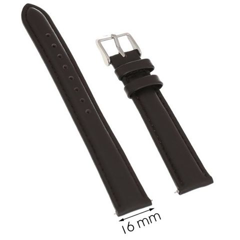 Dây da đồng hồ size 16 mm Nâu F1100.42
