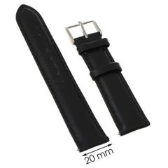  Dây da đồng hồ size 20 mm Đen M1100.41 