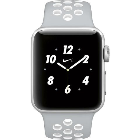 Silver Aluminum With White Nike Sport Band
