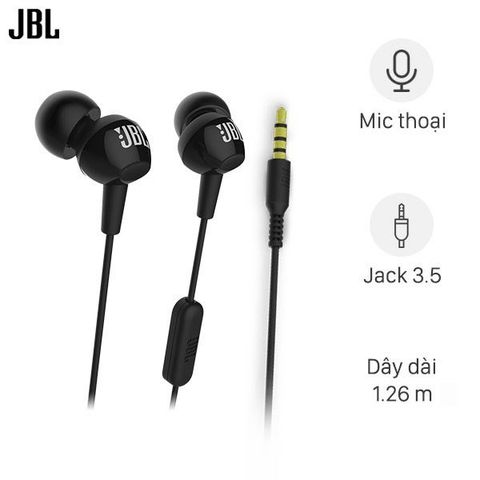 Tai nghe EP JBL C150 Đen