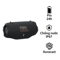  Loa JBL Xtreme 4 (NEW 2024) Bluetooth 5.3, Pin 24h, IP67, Auracast, AI Sound Boost, App JBL Portable (Có dây đeo vai) 