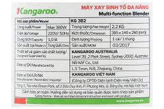  Máy xay sinh tố Kangaroo KG3B2 