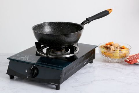 Chảo nhôm sâu chống dính đáy từ 24cm Kangaroo KG662S