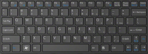 Bàn Phím Keyboard Laptop Sony Vaio Vgn-Fw590Frb