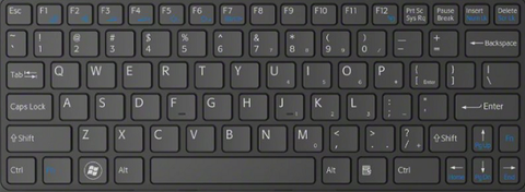 Bàn Phím Keyboard Laptop Sony Vaio Vgn-Fw390Yfb