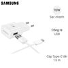 Bộ Adapter sạc kèm cáp Type C Samsung TA20EW