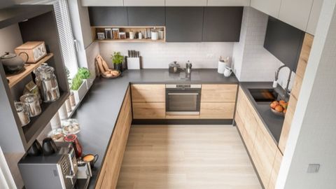 Cách bố trí bếp chữ U và chữ L tiết kiệm tối đa không gian