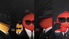  Mời bạn tải về bộ hình nền của hai 'thanh niên' Kino và Hoho trên Redmi K40 series, nhìn thôi đã thấy cute phô mai que 