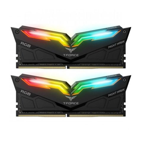 Kit Ram Team Night Hawk Rgb 16gb (8gb X 2) Ddr4 3000mhz ( For Led )