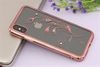 Ốp lưng iPhone X Nhựa dẻo Electro Crystal JM ROSE GOLD FEATHER