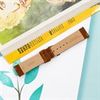 Dây da đồng hồ 22 mm nâu bò L013-06-22