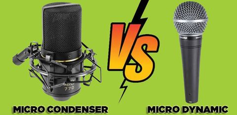 Micro Condenser là gì? Micro Dynamic là gì? Phân biệt micro Condenser và micro Dynamic