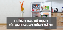  Hướng dẫn sử dụng tủ lạnh Sanyo đúng cách và tiết kiệm điện 