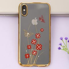  Ốp lưng iPhone X nhựa dẻo Electroplate printing OSMIA Hoa sắc 