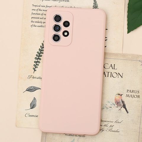 Ốp lưng Galaxy A52 Milky Silicone JM Hồng