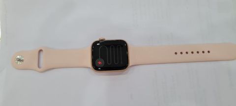 Apple Watch S5 LTE, 44mm Gold Aluminium Case with Pink Sand Sport Band (MWWD2VN/A)