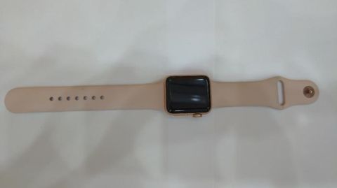 Apple Watch S3 GPS, 38mm Gold Aluminium Case with Pink