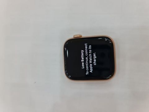 Apple Watch S6 GPS, 44mm Gold Aluminium Case with Pink Sand Sport Band - Regular (M00E3VN/A)