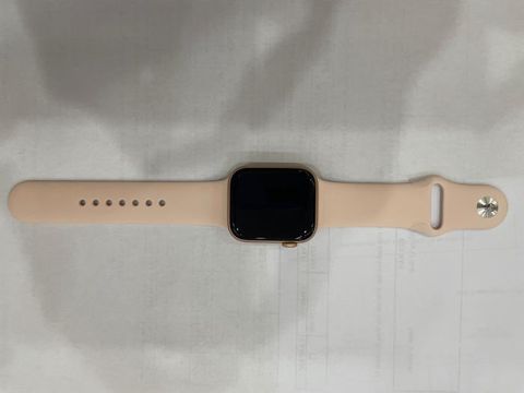 Apple Watch S5 LTE, 44mm Gold Aluminium Case with Pink Sand Sport Band (MWWD2VN/A)