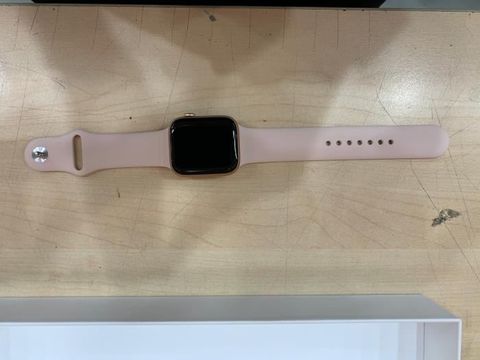 Apple Watch S5 LTE, 44mm Gold Aluminium Case with Pink Sand Sport Band (MWWD2VN/A)