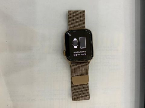 Apple Watch S5 LTE, 40mm Gold Stainless Steel Case with Gold Milanese Loop