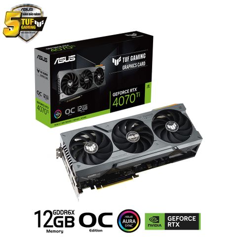 Card màn hình ASUS TUF Gaming GeForce RTX 4070 Ti 12GB GDDR6X OC Edition