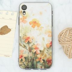  Ốp lưng iPhone XR Nhựa dẻo solid in hình COSANO SR171106 Hoa vàng 